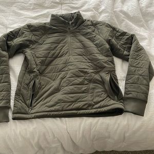 Lululemon 1/4 Zip Olive Green Size 10